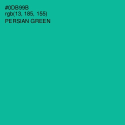 #0DB99B - Persian Green Color Image
