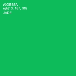 #0DBB5A - Jade Color Image