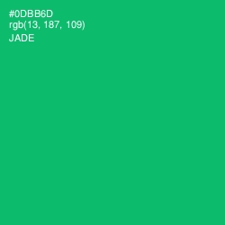 #0DBB6D - Jade Color Image
