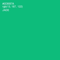 #0DBB7A - Jade Color Image