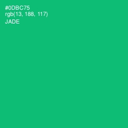 #0DBC75 - Jade Color Image