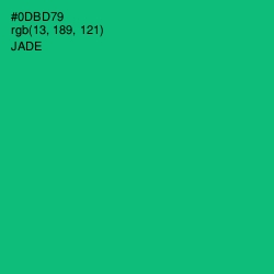 #0DBD79 - Jade Color Image