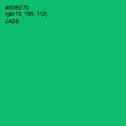 #0DBE70 - Jade Color Image