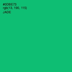 #0DBE73 - Jade Color Image