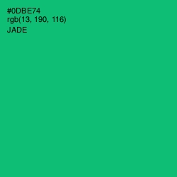 #0DBE74 - Jade Color Image