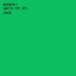 #0DBF61 - Jade Color Image