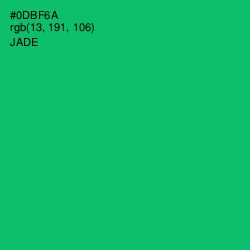 #0DBF6A - Jade Color Image