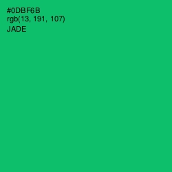 #0DBF6B - Jade Color Image