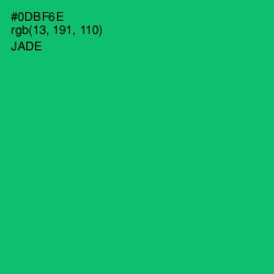 #0DBF6E - Jade Color Image