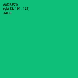 #0DBF79 - Jade Color Image