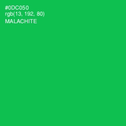 #0DC050 - Malachite Color Image