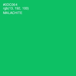 #0DC064 - Malachite Color Image