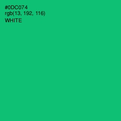 #0DC074 - Malachite Color Image
