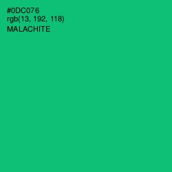 #0DC076 - Malachite Color Image