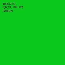 #0DC71C - Green Color Image