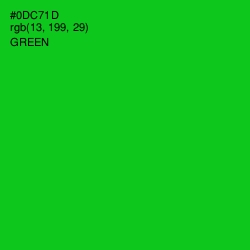 #0DC71D - Green Color Image