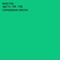 #0DC780 - Caribbean Green Color Image