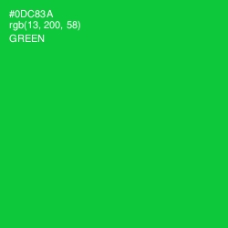 #0DC83A - Green Color Image