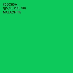 #0DC85A - Malachite Color Image