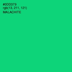 #0DD379 - Malachite Color Image