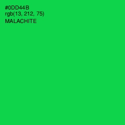 #0DD44B - Malachite Color Image