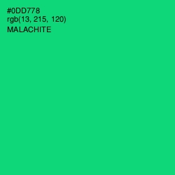 #0DD778 - Malachite Color Image
