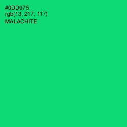 #0DD975 - Malachite Color Image