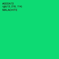 #0DDA72 - Malachite Color Image