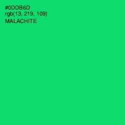 #0DDB6D - Malachite Color Image