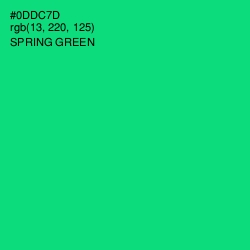#0DDC7D - Spring Green Color Image