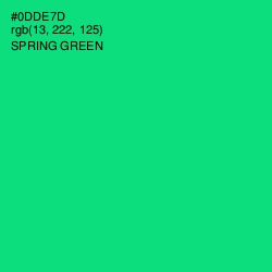 #0DDE7D - Spring Green Color Image