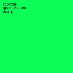 #0DFC58 - Malachite Color Image