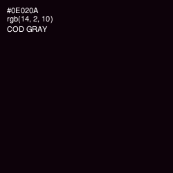 #0E020A - Cod Gray Color Image