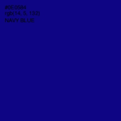 #0E0584 - Navy Blue Color Image