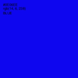 #0E06EE - Blue Color Image