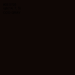 #0E0705 - Cod Gray Color Image