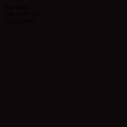 #0E080A - Cod Gray Color Image