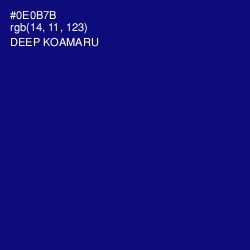 #0E0B7B - Deep Koamaru Color Image