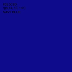 #0E0C8D - Navy Blue Color Image