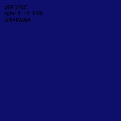 #0E0E6C - Arapawa Color Image