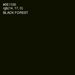 #0E1100 - Black Forest Color Image