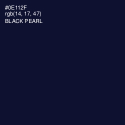 #0E112F - Black Pearl Color Image