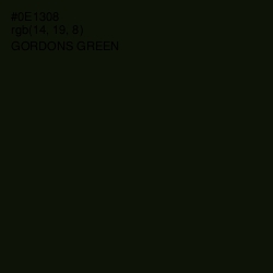 #0E1308 - Gordons Green Color Image