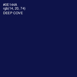 #0E144A - Deep Cove Color Image
