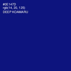 #0E147D - Deep Koamaru Color Image