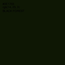 #0E1703 - Black Forest Color Image