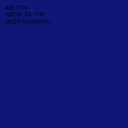 #0E1776 - Deep Koamaru Color Image