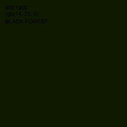 #0E1900 - Black Forest Color Image