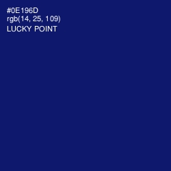 #0E196D - Lucky Point Color Image