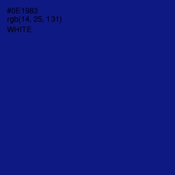 #0E1983 - Ultramarine Color Image